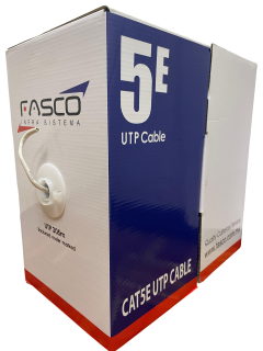Cable UTP Cat 5e 305m Fasco - interior - RJ45 - Instalación Profesional