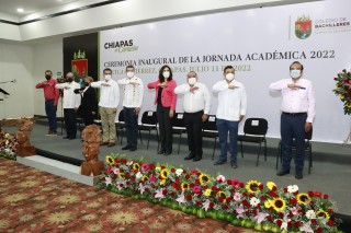 Inaugura Rutilio Escandón Jornada Académica 2022 del Colegio de Bachilleres de Chiapas