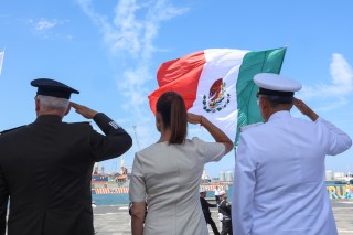 La soberanía se conquista, se protege y se defiende día tras día: Presidenta Claudia Sheinbaum en el 204 aniversario de la Armada de México