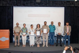 Coneculta realiza firma de convenio con CEMZooMAT e inaugura exposición de alebrijes en el Museo de la Niñez